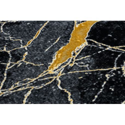 Dywan GLOSS nowoczesny  529A 82 Marmur, kamień, stylowy, glamour czarny / szary 280x370cm