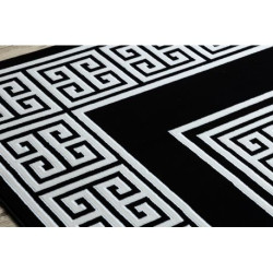 Dywan GLOSS nowoczesny 6776 85 stylowy, ramka, grecki klucz czarny / kość słoniowa 80x150cm Dywan GLOSS nowoczesny 6776 85 stylowy, ramka, grecki klucz czarny / kość słoniowa 80x150cm