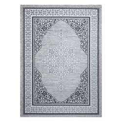 Dywan GLOSS nowoczesny 8490 52 Ornament, stylowy, ramka kość słoniowa / szary 160x220cm