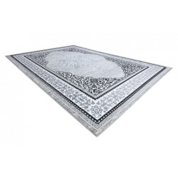 Dywan GLOSS nowoczesny  8490 52 Ornament, stylowy, ramka kość słoniowa / szary 200x290cm