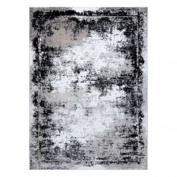 Dywan GLOSS nowoczesny  8493 78 przecierany, vintage, stylowy, ramka szary / czarny 200x290cm