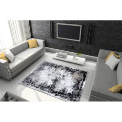 Dywan GLOSS nowoczesny 8493 78 przecierany, vintage, stylowy, ramka szary / czarny 200x290cm Dywan GLOSS nowoczesny 8493 78 przecierany, vintage, stylowy, ramka szary / czarny 200x290cm