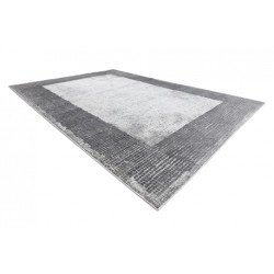 Dywan NOBLE nowoczesny 9730 65 Ramka vintage przecierany - Strukturalny, dwa poziomy runa krem / szary 120x170cm