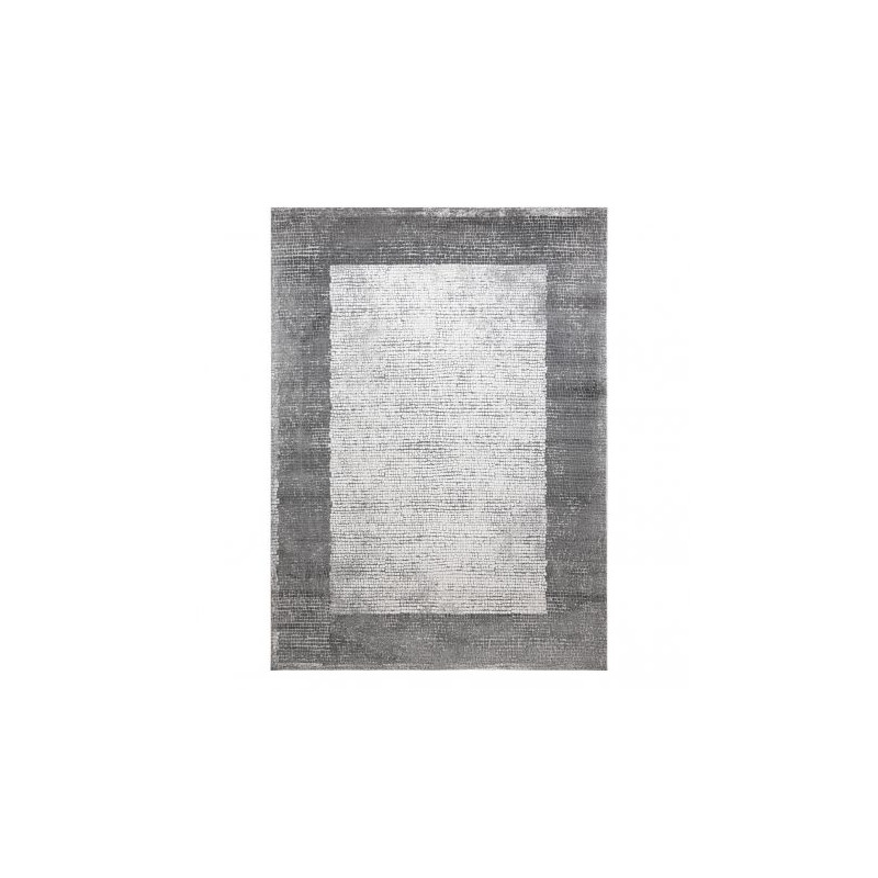 Dywan NOBLE nowoczesny 9730 65 Ramka vintage przecierany - Strukturalny, dwa poziomy runa krem / szary 140x190cm
