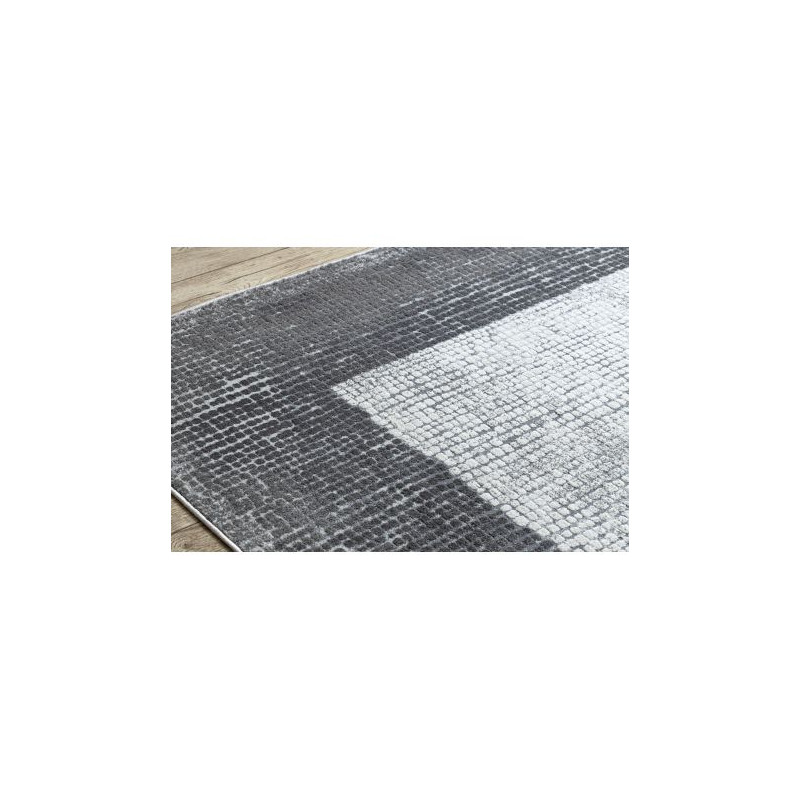 Dywan NOBLE nowoczesny 9730 65 Ramka vintage przecierany - Strukturalny, dwa poziomy runa krem / szary 140x190cm