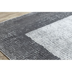 Dywan NOBLE nowoczesny 9730 65 Ramka vintage przecierany - Strukturalny, dwa poziomy runa krem / szary 160x220cm