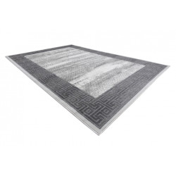 Dywan NOBLE nowoczesny  1512 64 Ramka, grecki vintage przecierany - Strukturalny, dwa poziomy runa krem / szary 80x150cm