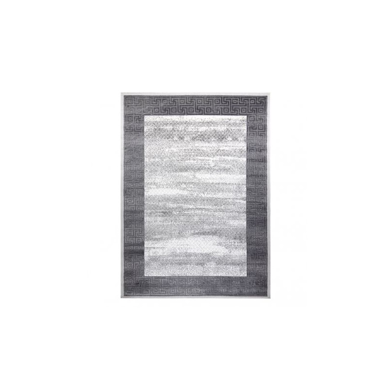 Dywan NOBLE nowoczesny  1512 64 Ramka, grecki vintage przecierany - Strukturalny, dwa poziomy runa krem / szary 120x170cm