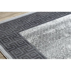 Dywan NOBLE nowoczesny  1512 64 Ramka, grecki vintage przecierany - Strukturalny, dwa poziomy runa krem / szary 120x170cm