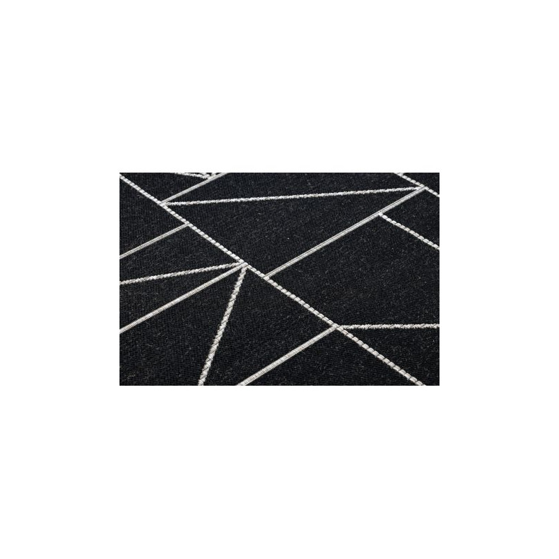 DYWAN SZNURKOWY SIZAL FLOORLUX 20605 black / silver TRÓJKĄTY, GEOMETRYCZNY 120x170cm DYWAN SZNURKOWY SIZAL FLOORLUX 20605 black / silver TRÓJKĄTY, GEOMETRYCZNY 120x170cm