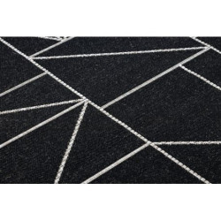 DYWAN SZNURKOWY SIZAL FLOORLUX 20605 black / silver TRÓJKĄTY, GEOMETRYCZNY 240x330cm DYWAN SZNURKOWY SIZAL FLOORLUX 20605 black / silver TRÓJKĄTY, GEOMETRYCZNY 240x330cm