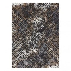 Dywan ZARA 0W3982 P50 520 - Strukturalny, dwa poziomy runa szary / beż 80x150cm