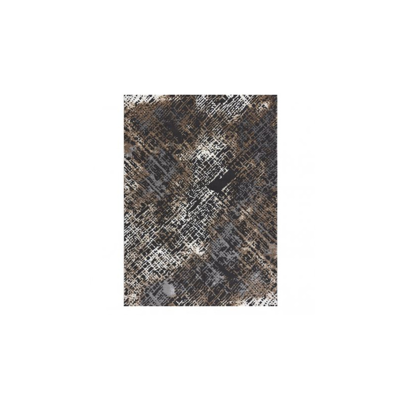 Dywan ZARA 0W3982 P50 520 - Strukturalny, dwa poziomy runa szary / beż 240x340cm