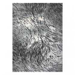Dywan ZARA 0W3983 P50 520 - Strukturalny, dwa poziomy runa szary / beż 160x230cm