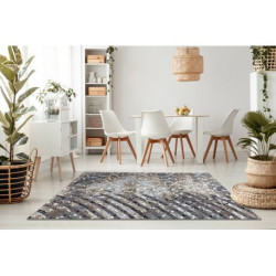 Dywan ZARA 0W6119 P50 610 - Strukturalny, dwa poziomy runa szary / krem 200x290cm Dywan ZARA 0W6119 P50 610 - Strukturalny, dwa poziomy runa szary / krem 200x290cm