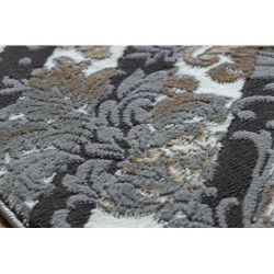 Dywan ZARA 0W6119 P50 610 - Strukturalny, dwa poziomy runa szary / krem 200x290cm Dywan ZARA 0W6119 P50 610 - Strukturalny, dwa poziomy runa szary / krem 200x290cm