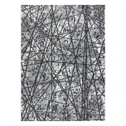 Dywan ZARA 0W7053 P50 140 - Strukturalny, dwa poziomy runa szary 80x150cm