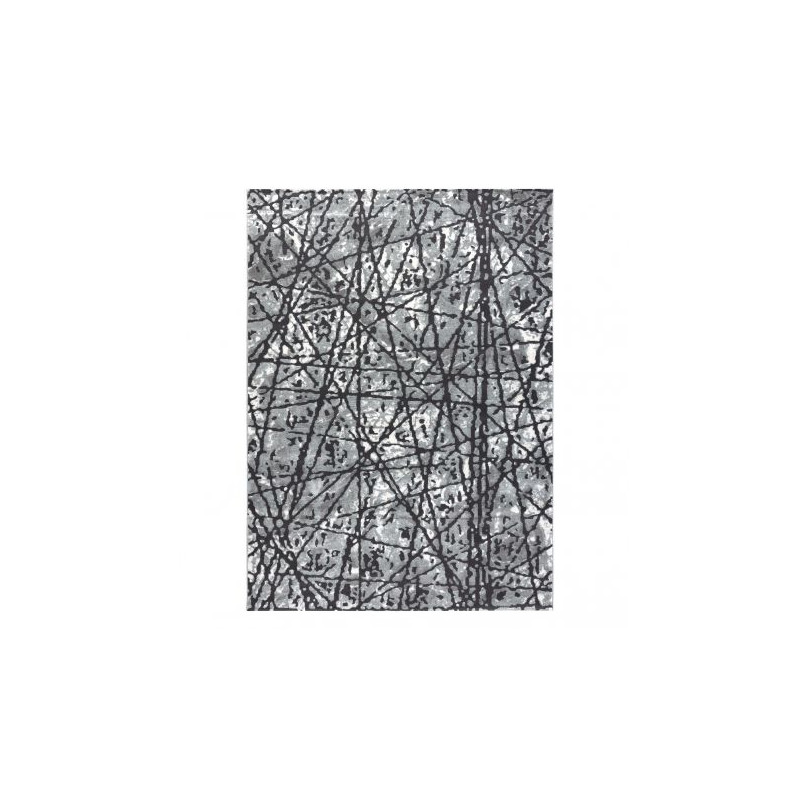 Dywan ZARA 0W7053 P50 140 - Strukturalny, dwa poziomy runa szary 80x150cm