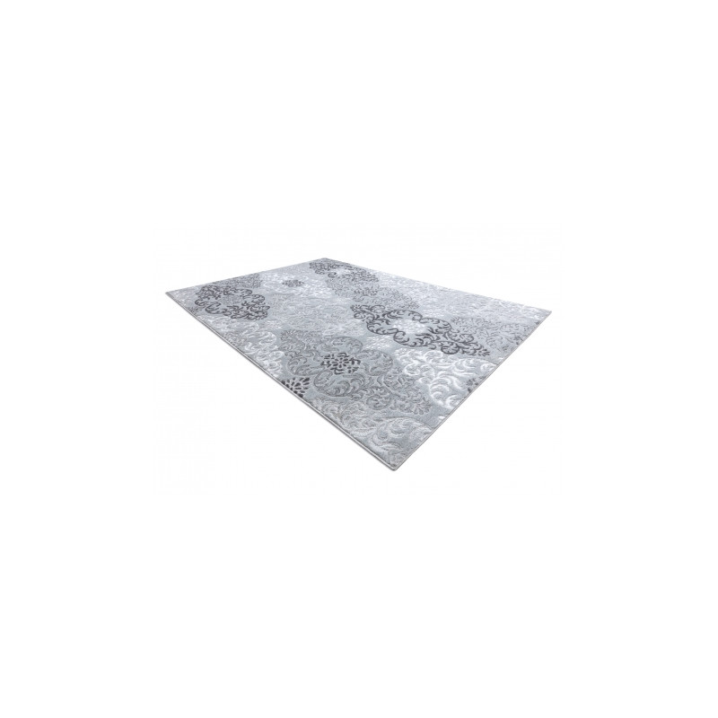 Dywan MEFE nowoczesny 8734 Ornament - Strukturalny, dwa poziomy runa szary 140x190cm Dywan MEFE nowoczesny 8734 Ornament - Strukturalny, dwa poziomy runa szary 140x190cm