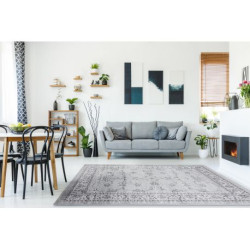 Dywan MEFE nowoczesny 2312 Ornament, ramka - Strukturalny, dwa poziomy runa szary 120x170cm Dywan MEFE nowoczesny 2312 Ornament, ramka - Strukturalny, dwa poziomy runa szary 120x170cm