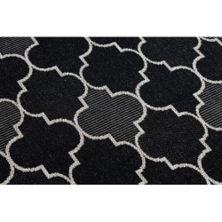 DYWAN SZNURKOWY SIZAL FLOORLUX 20607 , koniczyna marokańska, trellis czarny / srebrny 120x170cm DYWAN SZNURKOWY SIZAL FLOORLUX 20607 , koniczyna marokańska, trellis czarny / srebrny 120x170cm