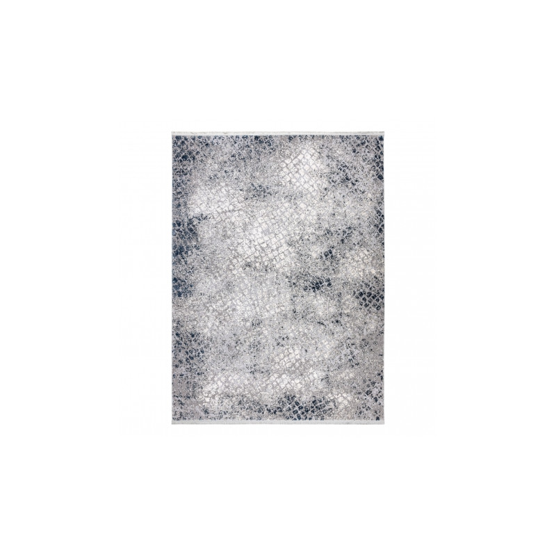 Dywan REBEC nowoczesny frędzle 51117 - dwa poziomy runa krem / granat 80x150cm Dywan REBEC nowoczesny frędzle 51117 - dwa poziomy runa krem / granat 80x150cm