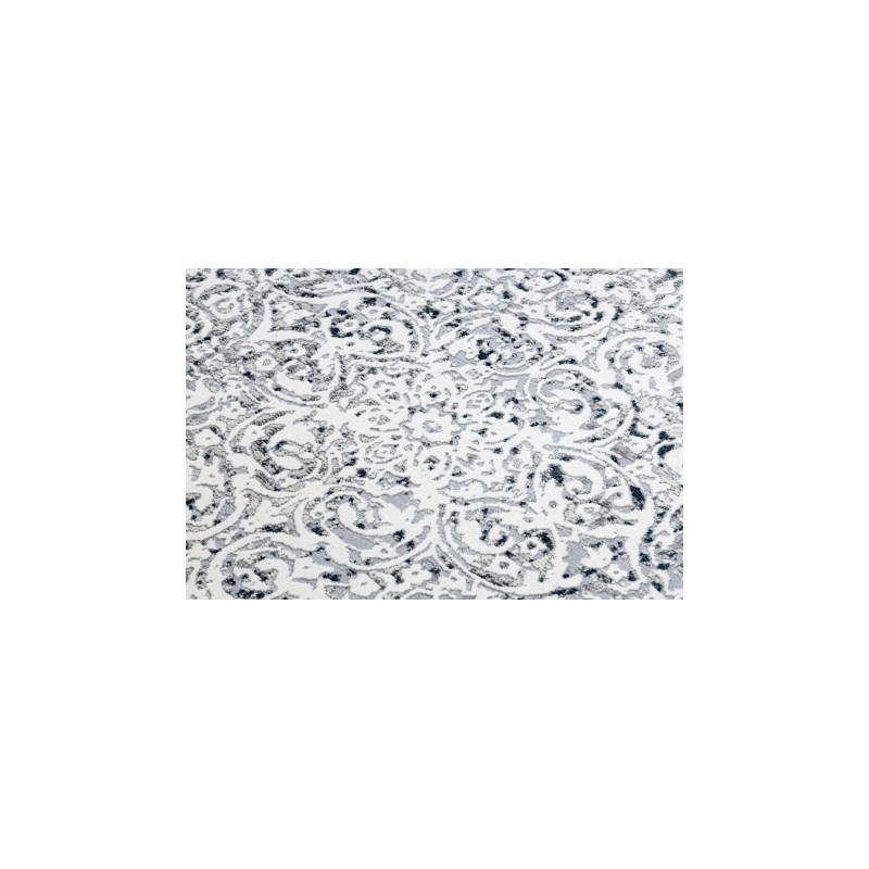 Dywan REBEC nowoczesny frędzle 51122A - dwa poziomy runa krem / granat 240x330cm Dywan REBEC nowoczesny frędzle 51122A - dwa poziomy runa krem / granat 240x330cm