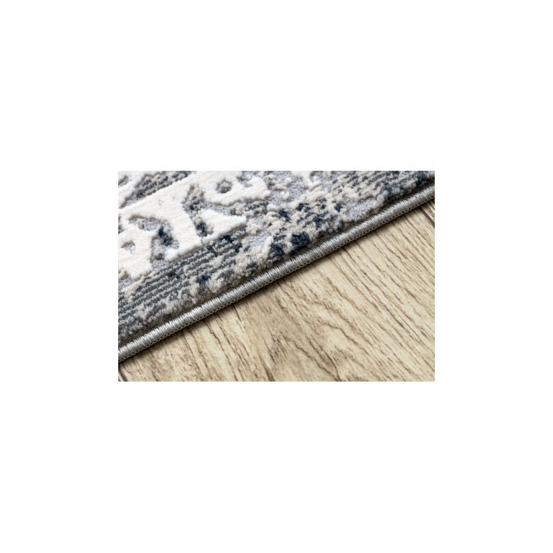 Dywan REBEC nowoczesny frędzle 51122A - dwa poziomy runa krem / granat 240x330cm Dywan REBEC nowoczesny frędzle 51122A - dwa poziomy runa krem / granat 240x330cm