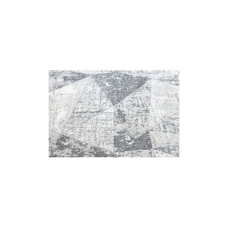 Dywan REBEC nowoczesny frędzle 51192A - dwa poziomy runa krem / szary 240x330cm Dywan REBEC nowoczesny frędzle 51192A - dwa poziomy runa krem / szary 240x330cm