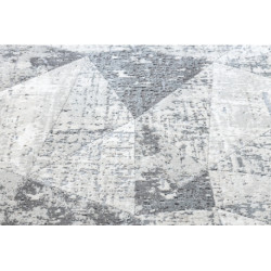 Dywan REBEC nowoczesny frędzle 51192A - dwa poziomy runa krem / szary 280x370cm Dywan REBEC nowoczesny frędzle 51192A - dwa poziomy runa krem / szary 280x370cm
