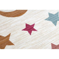 Dywan dziecięcy TOYS 75323 Miś dla dzieci - nowoczesny, nieregularny kształt krem / czerwony fuksja 133x192cm Dywan dziecięcy TOYS 75323 Miś dla dzieci - nowoczesny, nieregularny kształt krem / czerwony fuksja 133x192cm