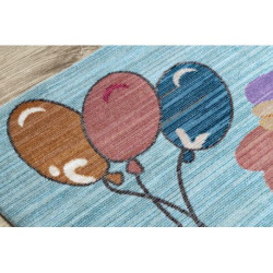 Dywan dziecięcy TOYS 75328 Clown dla dzieci - nowoczesny, nieregularny kształt granat - turkus / czerwony fuksja 133x192cm Dywan dziecięcy TOYS 75328 Clown dla dzieci - nowoczesny, nieregularny kształt granat - turkus / czerwony fuksja 133x192cm
