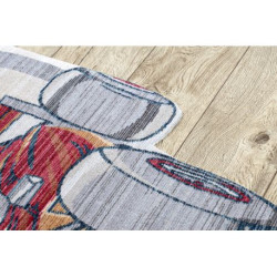 Dywan dziecięcy TOYS 75327 Wyścigówka Formuła 1 dla dzieci - nowoczesny, nieregularny kształt krem / czerwony fuksja 133x192cm Dywan dziecięcy TOYS 75327 Wyścigówka Formuła 1 dla dzieci - nowoczesny, nieregularny kształt krem / czerwony fuksja 133x192cm