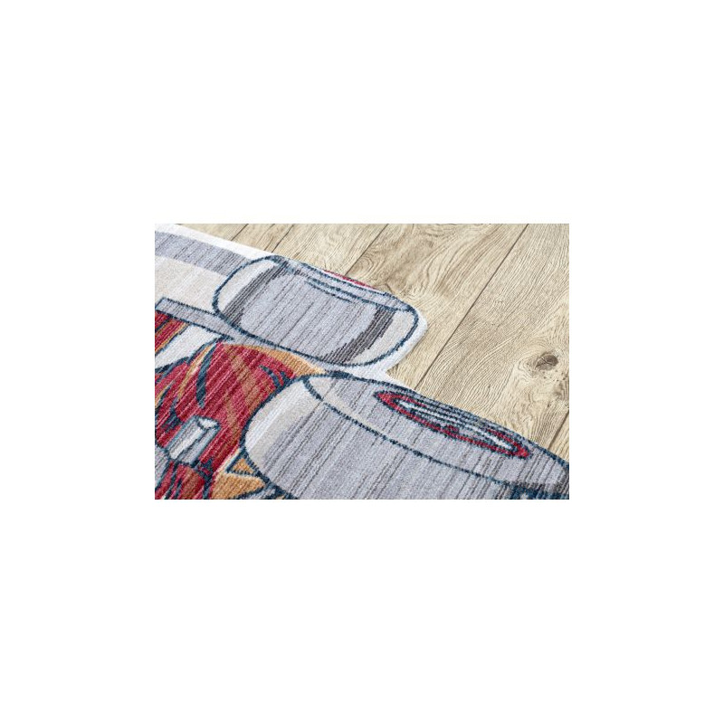Dywan dziecięcy TOYS 75327 Wyścigówka Formuła 1 dla dzieci - nowoczesny, nieregularny kształt krem / czerwony fuksja 133x192cm Dywan dziecięcy TOYS 75327 Wyścigówka Formuła 1 dla dzieci - nowoczesny, nieregularny kształt krem / czerwony fuksja 133x192cm