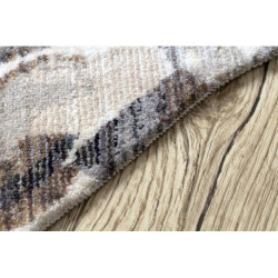 Dywan TINE 75426B Pień drzewo drewno - nowoczesny, nieregularny kształt krem / szary 195x195cm Dywan TINE 75426B Pień drzewo drewno - nowoczesny, nieregularny kształt krem / szary 195x195cm