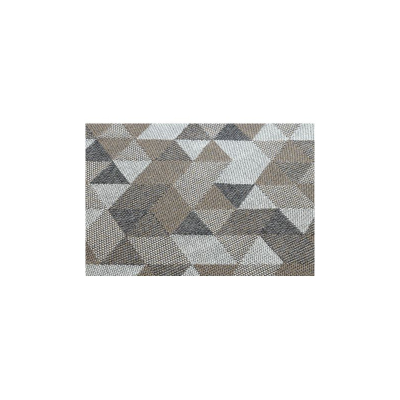 Dywan CASA Ekologiczny, EKO SIZAL Boho Trójkąty 2816 krem / taupe, z bawełny recyklingowanej 153x220cm Dywan CASA Ekologiczny, EKO SIZAL Boho Trójkąty 2816 krem / taupe, z bawełny recyklingowanej 153x220cm