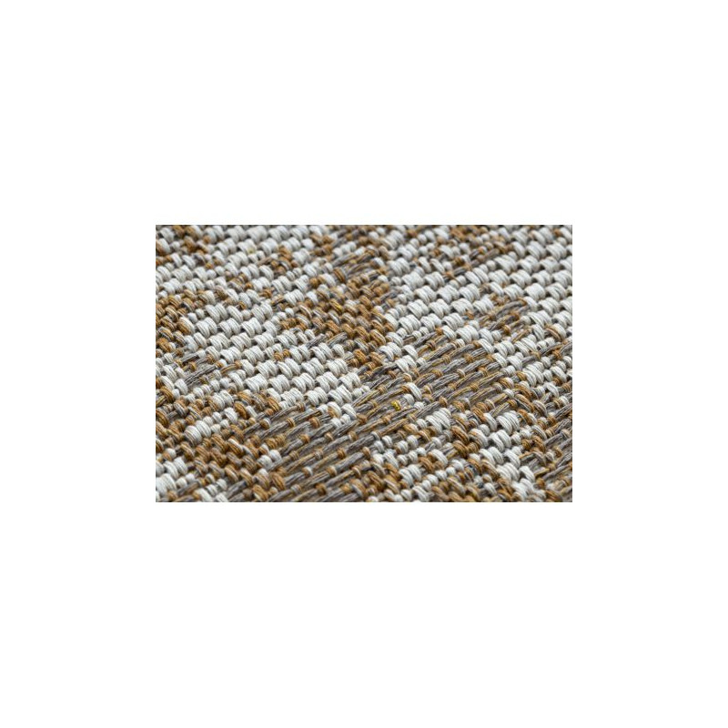 Dywan CASA Ekologiczny, EKO SIZAL Boho przecierany, vintage 2809 krem / żółty, z bawełny recyklingowanej 133x190cm