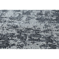 Dywan CASA Ekologiczny, EKO SIZAL Boho przecierany, vintage 2809 szary / antracyt, z bawełny recyklingowanej 153x220cm