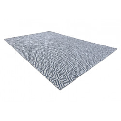 Dywan CASA Ekologiczny, EKO SIZAL Boho Romby 22084 granat / krem, z bawełny recyklingowanej 75x150cm