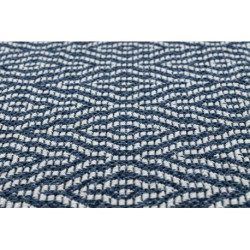 Dywan CASA Ekologiczny, EKO SIZAL Boho Romby 22084 granat / krem, z bawełny recyklingowanej 75x150cm Dywan CASA Ekologiczny, EKO SIZAL Boho Romby 22084 granat / krem, z bawełny recyklingowanej 75x150cm