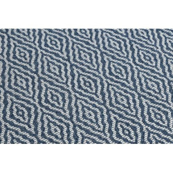 Dywan CASA Ekologiczny, EKO SIZAL Boho Romby 22084 granat / krem, z bawełny recyklingowanej 192x290cm