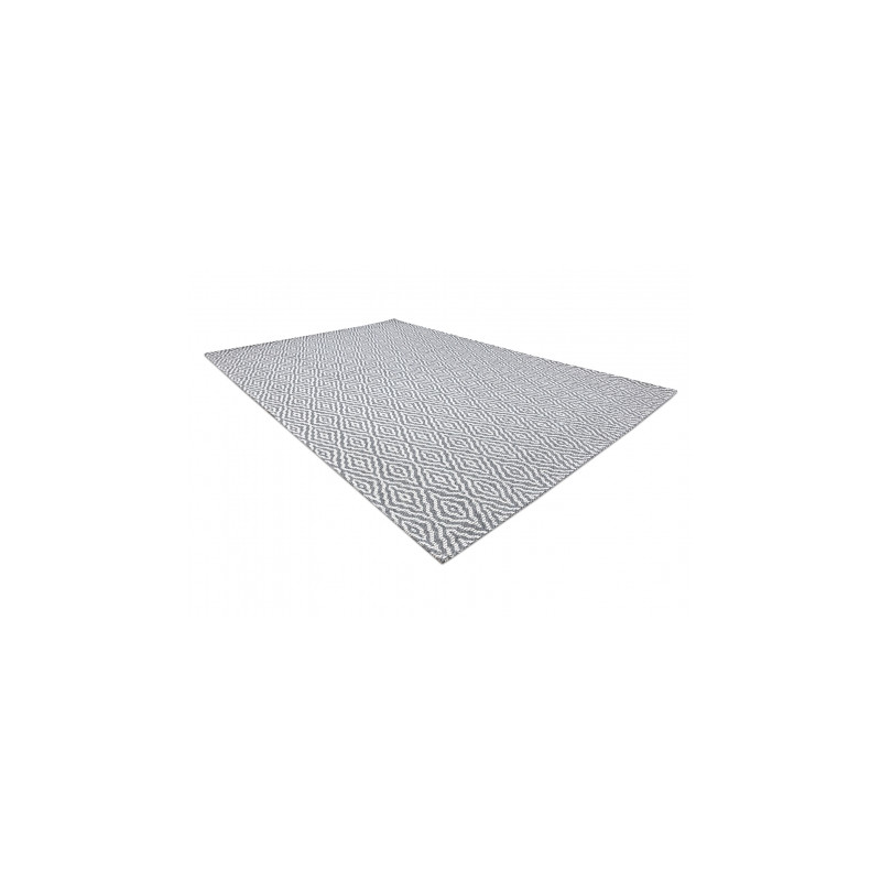 Dywan CASA Ekologiczny, EKO SIZAL Boho Romby 22084 antracyt / krem, z bawełny recyklingowanej 153x220cm