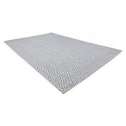 Dywan CASA Ekologiczny, EKO SIZAL Boho Romby 22084 antracyt / krem, z bawełny recyklingowanej 192x290cm