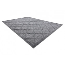 Dywan SANTO SZNURKOWY SIZAL 58365 kratka, trellis antracyt 180x270cm