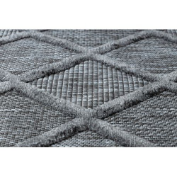 Dywan SANTO SZNURKOWY SIZAL 58365 kratka, trellis antracyt 180x270cm Dywan SANTO SZNURKOWY SIZAL 58365 kratka, trellis antracyt 180x270cm