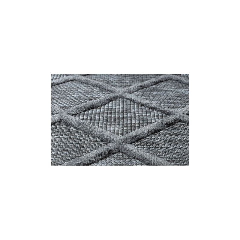 Dywan SANTO SZNURKOWY SIZAL 58365 kratka, trellis antracyt 180x270cm Dywan SANTO SZNURKOWY SIZAL 58365 kratka, trellis antracyt 180x270cm