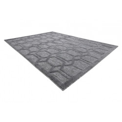 Dywan SANTO SZNURKOWY SIZAL 58385 heksagon, sześciokąt antracyt 200x290cm