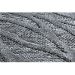 Dywan SANTO SZNURKOWY SIZAL 58387 liście antracyt 200x290cm