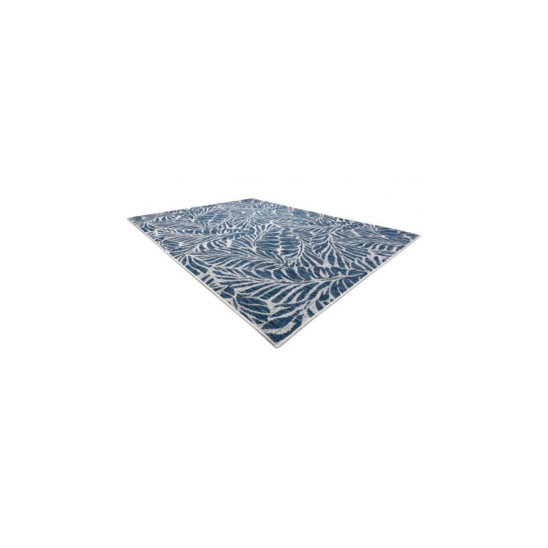 Dywan SZNURKOWY SIZAL SION Liście 22151 płaskie tkanie ecru / granat 200x290cm Dywan SZNURKOWY SIZAL SION Liście 22151 płaskie tkanie ecru / granat 200x290cm