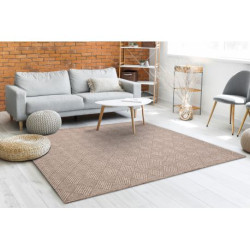 Dywan HOUSE SZNURKOWY SIZAL 40350 Romby, płaskie tkanie, efekt wełny beż 80x150cm
